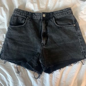 Zara Black Denim Shorts